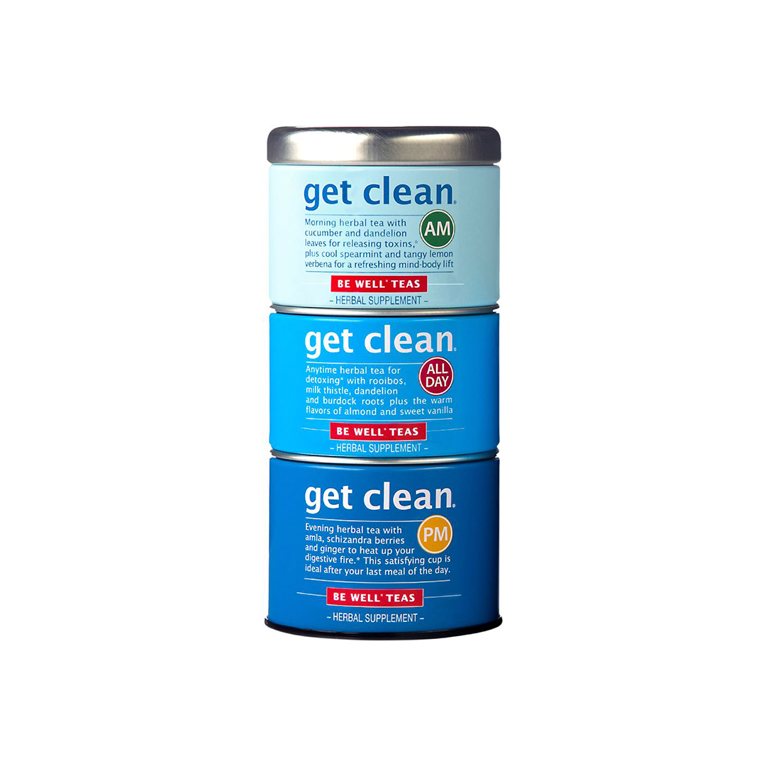 The Republic of Tea Get Clean Stackable Tea Tin 42 tea bags