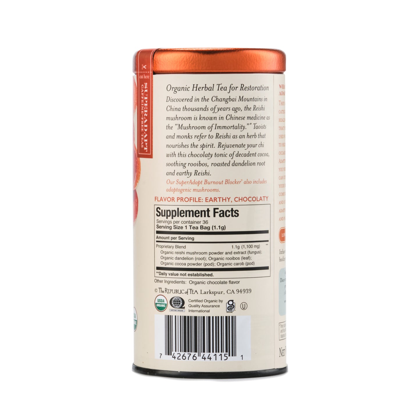 Republic of Tea SuperAdapt Restore and Reset 36 tea bags