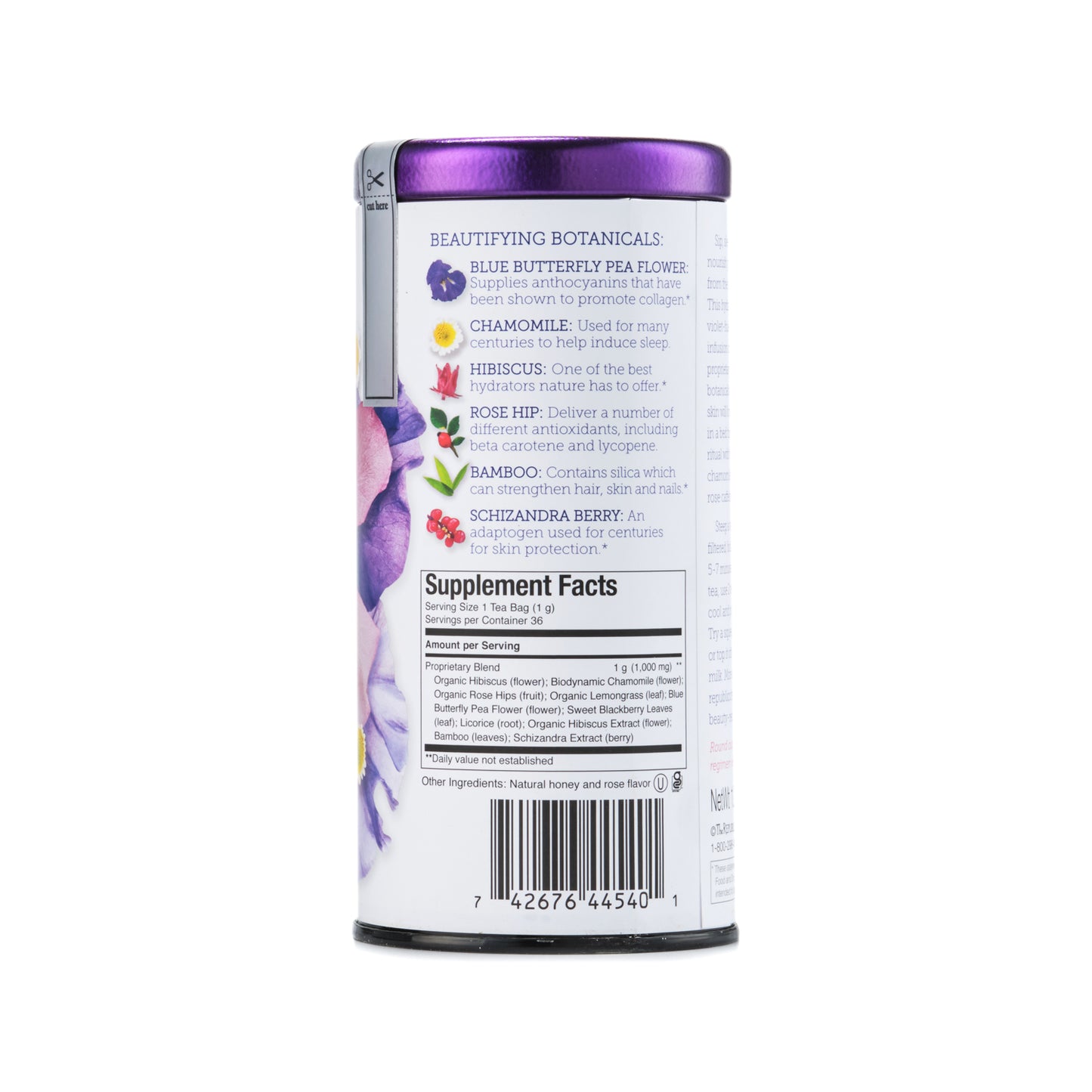 Republic of Tea Beauty Sleep Chamomile Rose Tea 36 tea bags