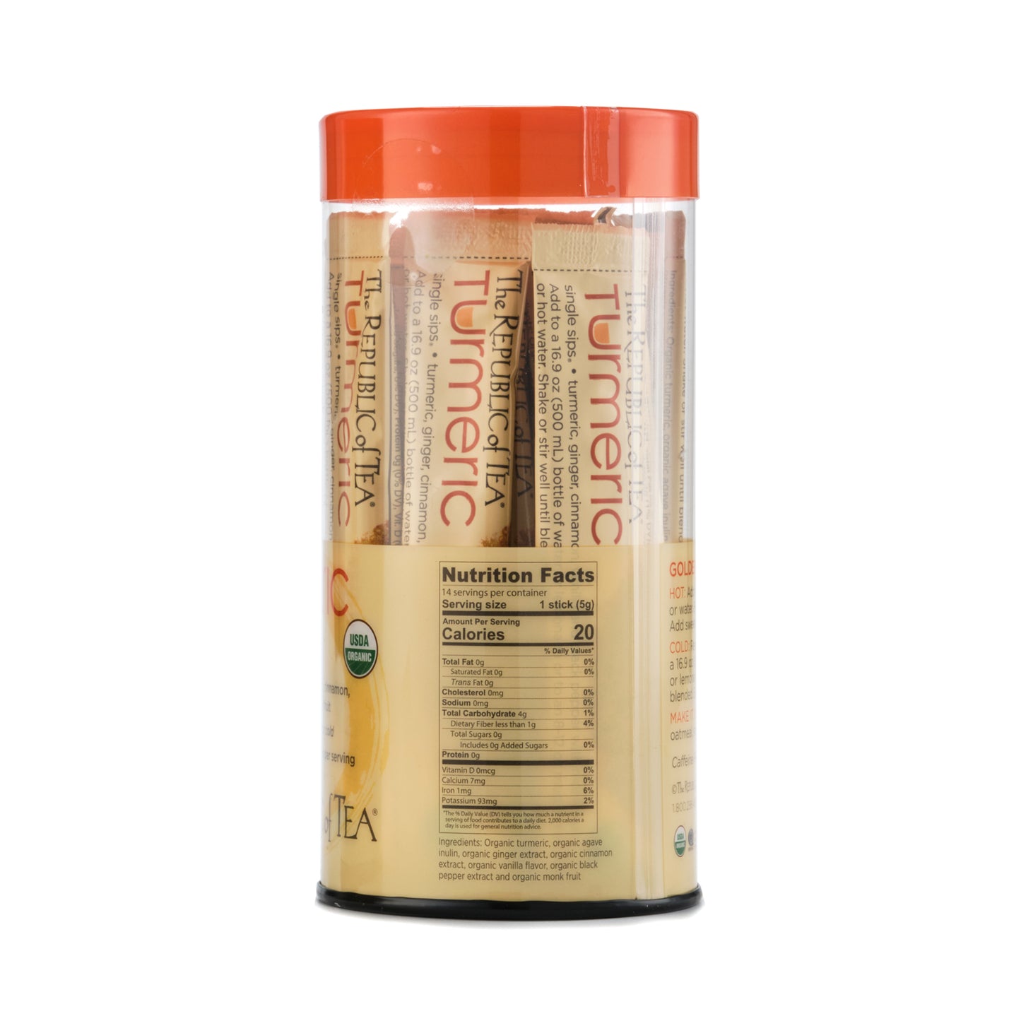 Republic of Tea Turmeric Single Sips 14 Servings