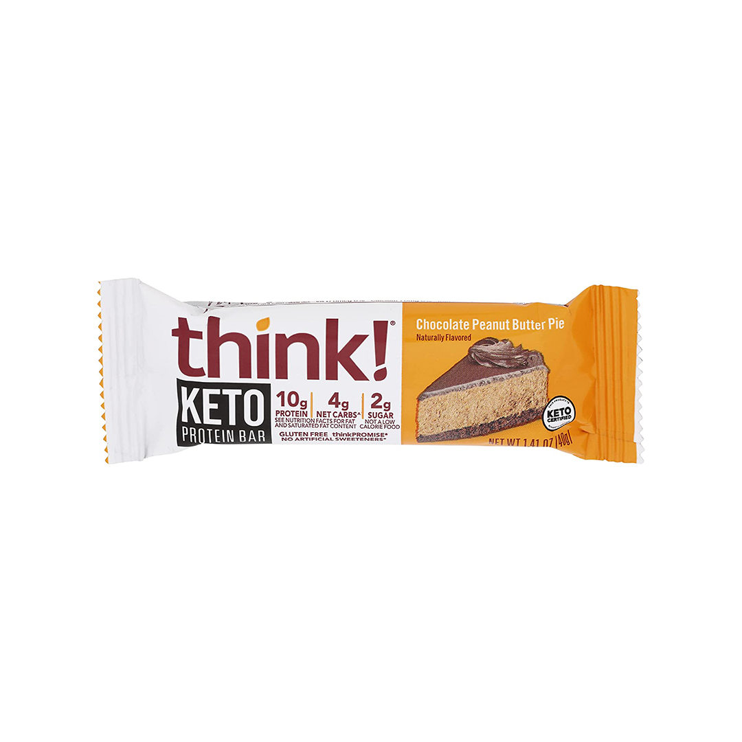Thinkthin Keto Protein Bar Chocolate Peanut Butter Pie 40g