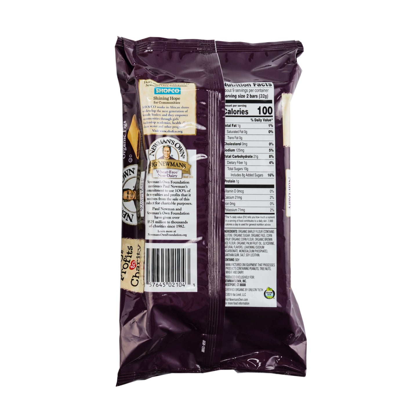 Newman's Own Fig Newmans Wheat-Free & Dairy-Free Fruit Filled Cookies 283g