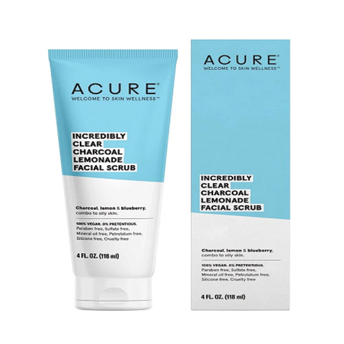 Acure Incredibly Clear Charcoal Lemonade Facial Scrub 118ml