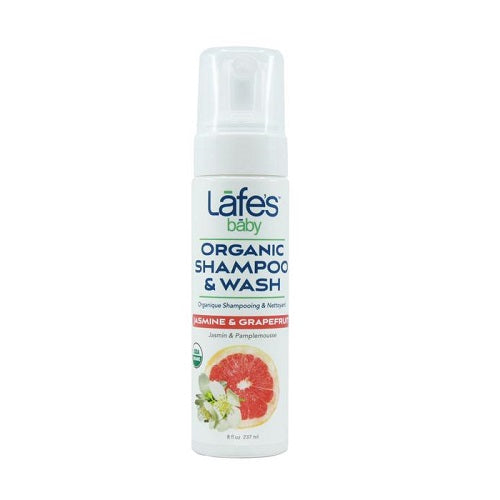 Lafe's Baby Organic Shampoo and Wash Jasmine Grapefruit 237ml