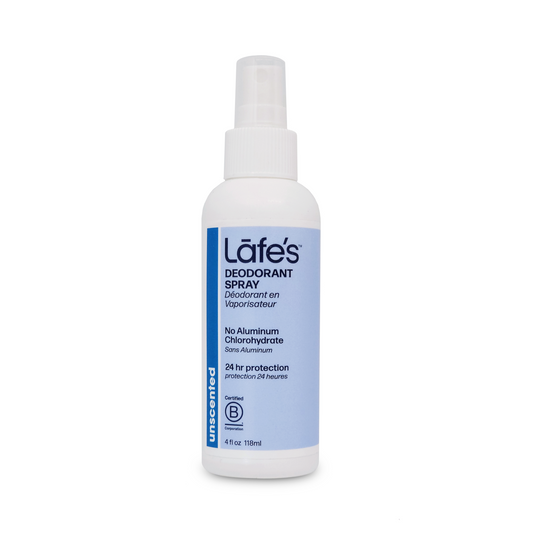 Lafe's Unscented Aloe Spray Deodorant 118ml