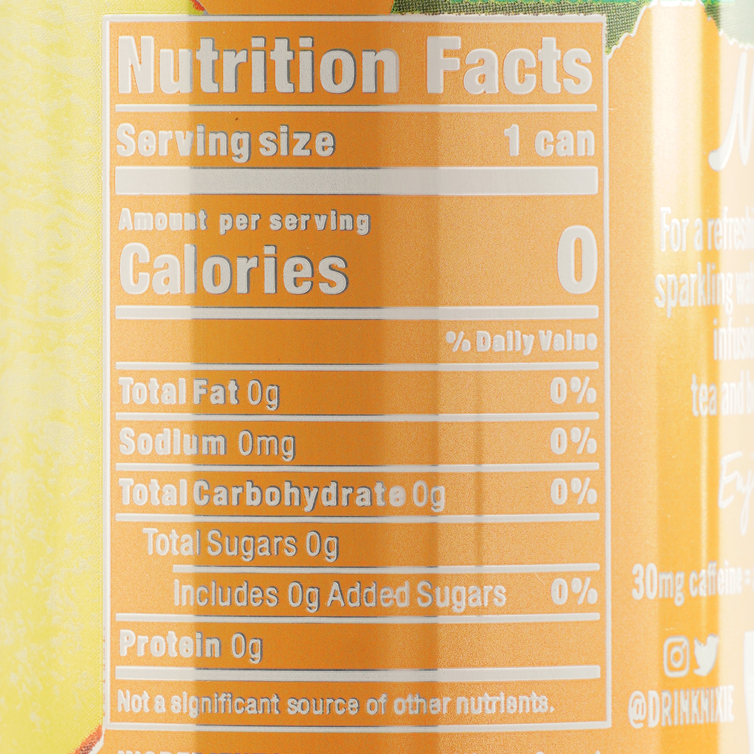 Nixie Sparkling Water Peach Black Tea 355ml
