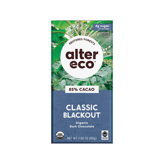 Altereco Deep Dark Blackout Organic Chocolate 85% Cocoa 80g