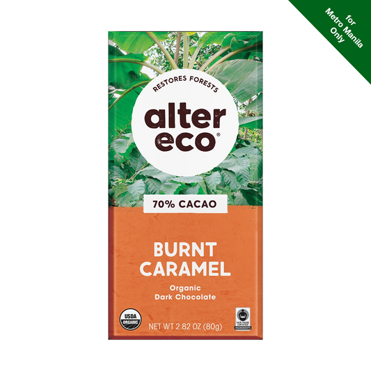 Altereco Deep Dark Salted Burnt Caramel Organic Chocolate 70% Cocoa 80g