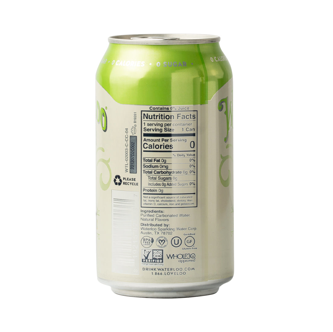 Waterloo Sparkling Water Lime 355mL