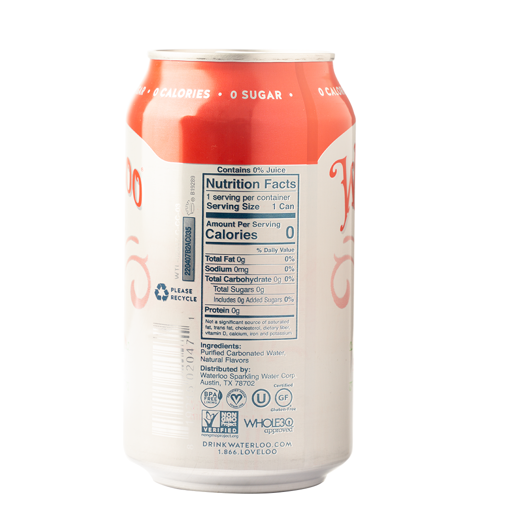 Waterloo Strawberry Sparkling Water 355ml