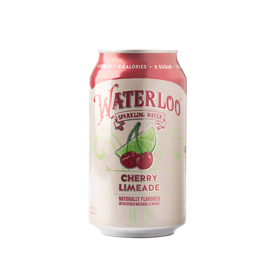 Waterloo Cherry Limeade Sparkling Water 355ml Healthy Options 4518