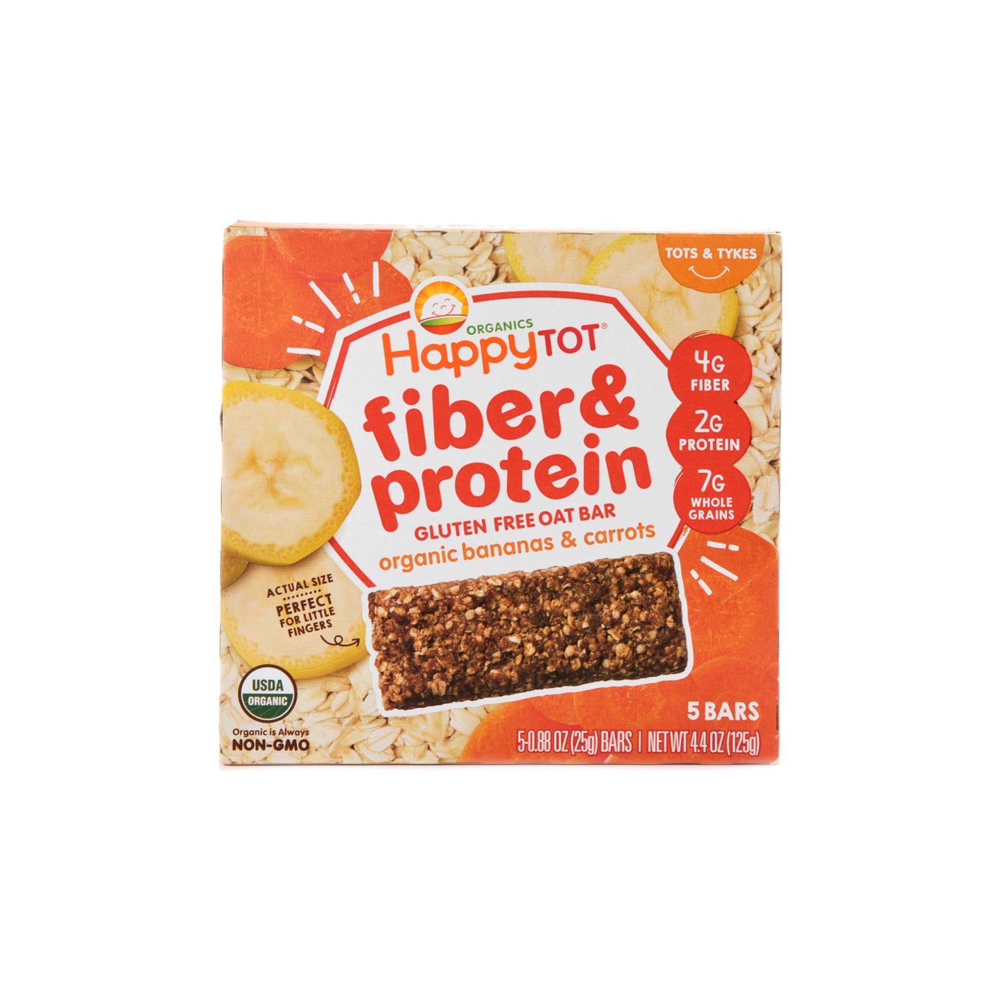 Happy Tot Fiber & Protein Organic Bananas & Carrots 125g