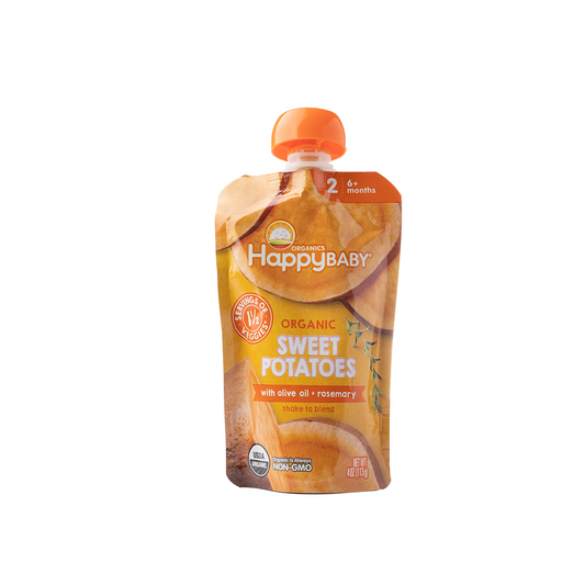 Happy Baby Sweet Potatoes with Olive Oil & Rosemary Stage 2 113g