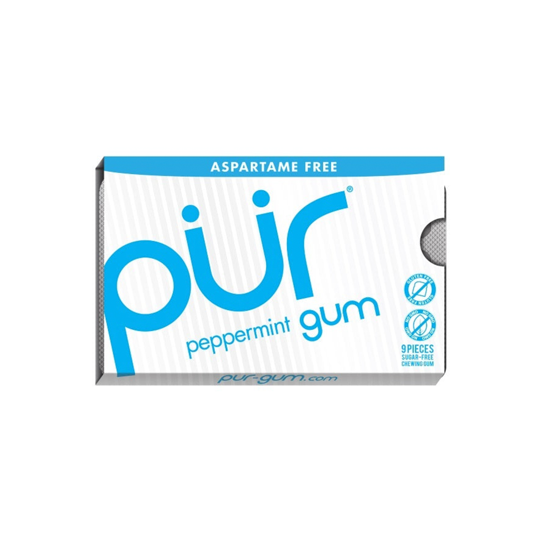 Pur Gum Peppermint 9 Chewing Gum Pieces