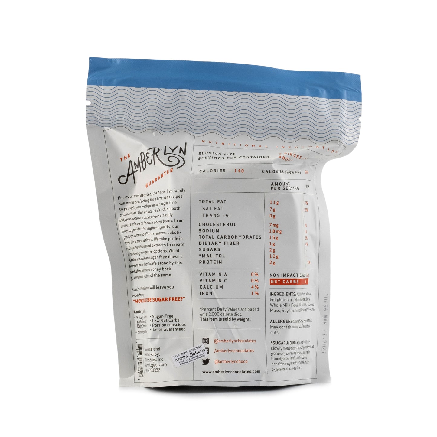 Amberlyn Milk Chocolate Squares 284g