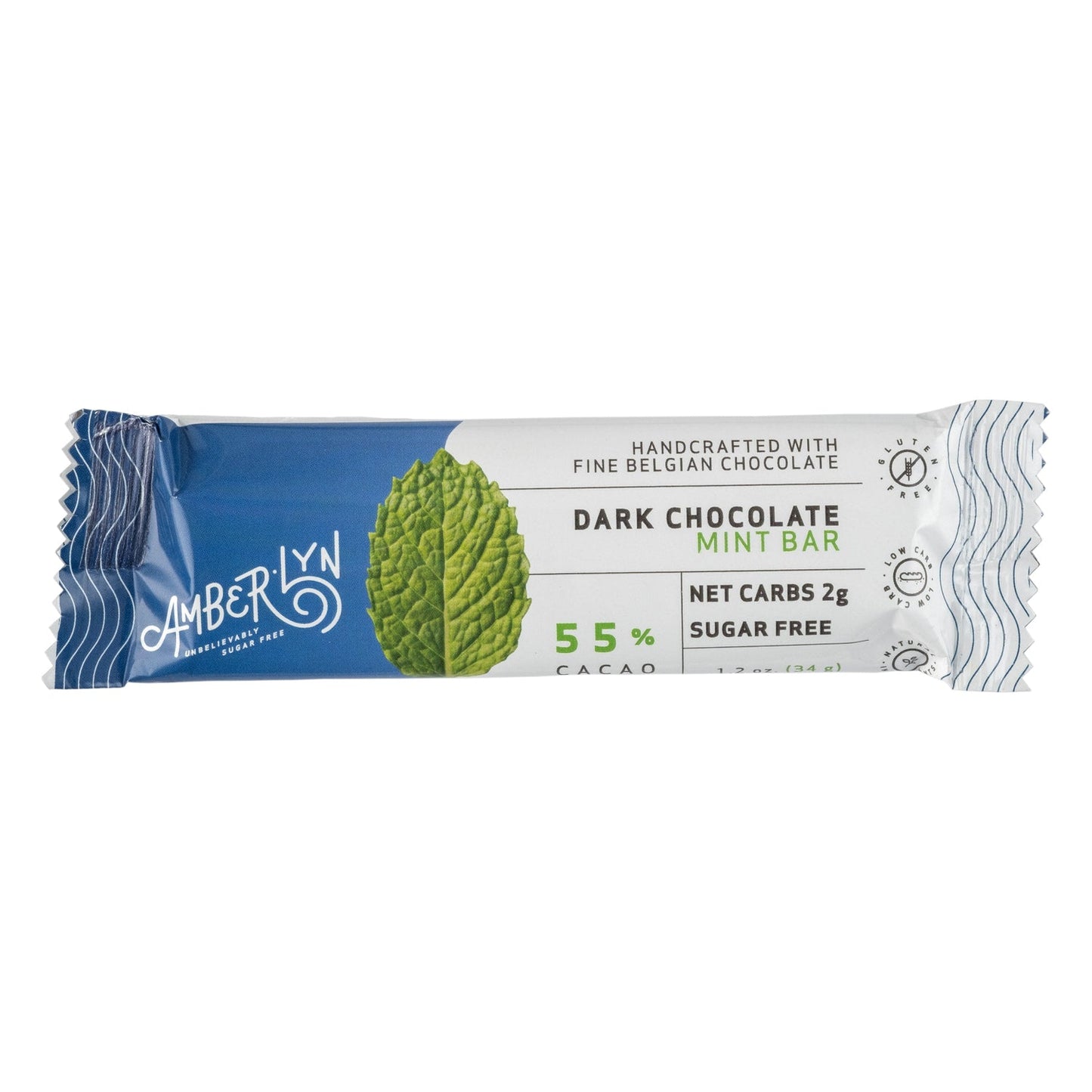 Amberlyn Dark Chocolate Mint Bar 34g