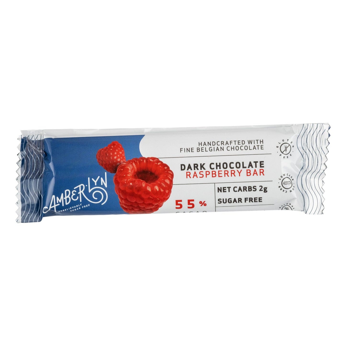 Amberlyn Dark Chocolate Raspberry Bar 34g