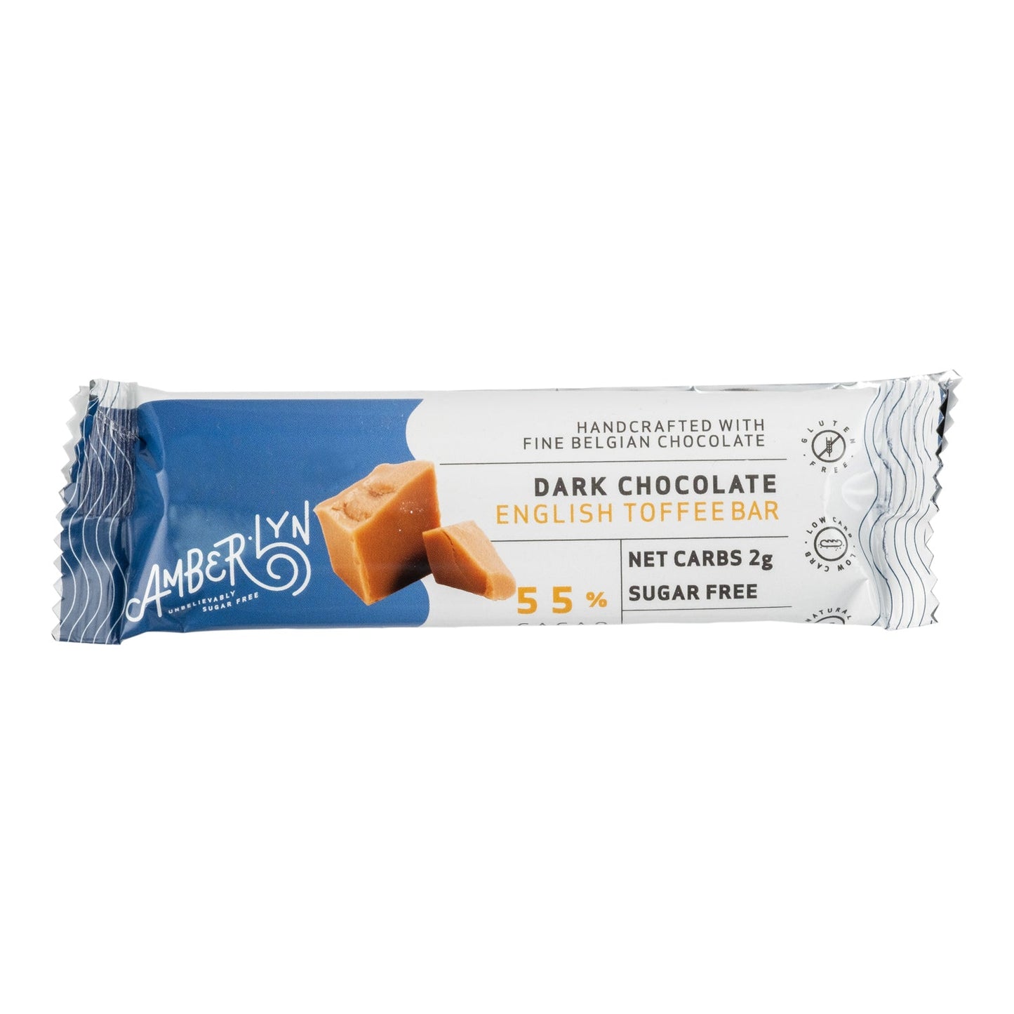Amberlyn Dark Chocolate English Toffee Bar 34g