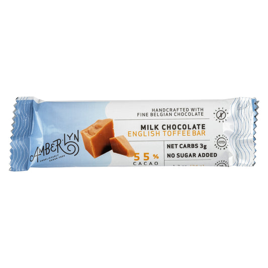 Amberlyn Milk Chocolate English Toffee Bar 34g