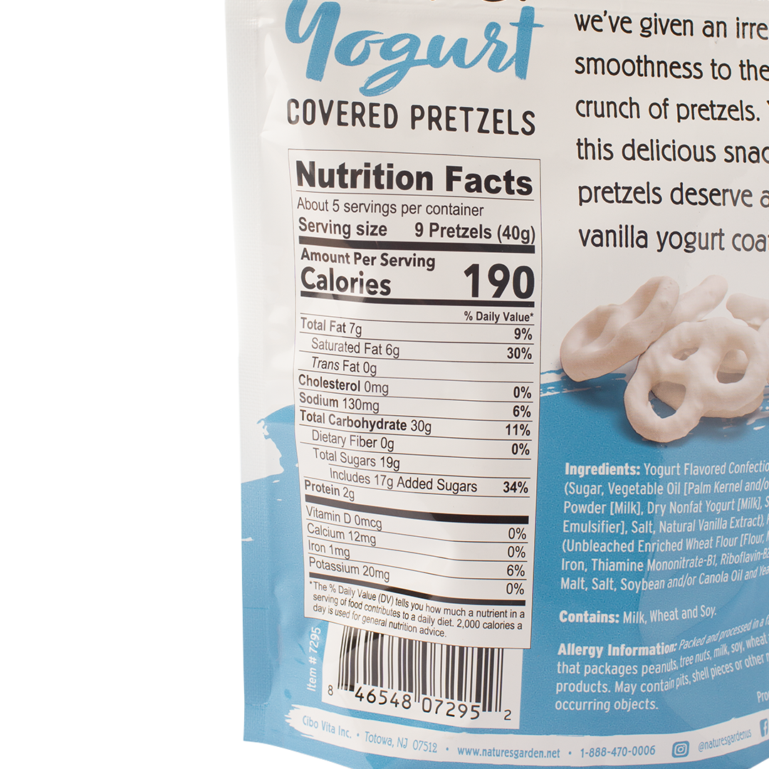 Nature's Garden Yogurt Covered Pretzels 198g