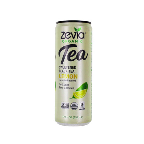 Zevia Organic Sweetened Black Tea Peach, 12 oz.