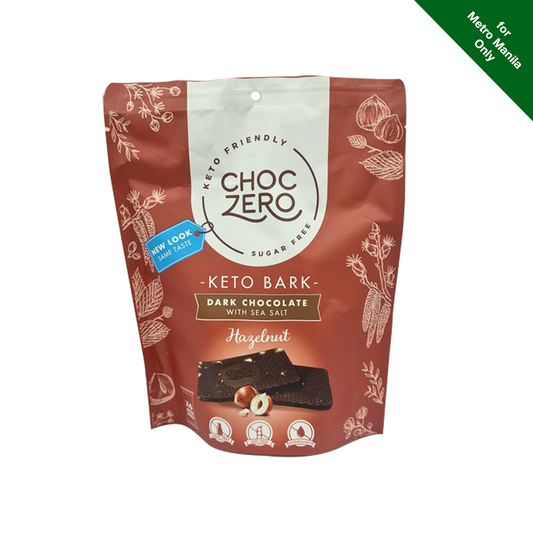 Choc Zero Sugar Free Dark Chocolate with Sea Salt Hazelnuts 170g