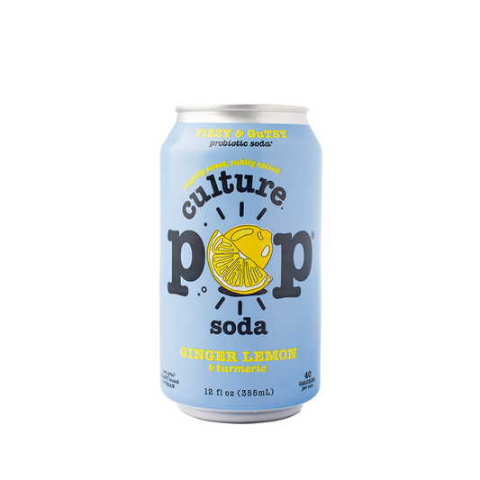 Culture Pop Soda Ginger Lemon 355ml