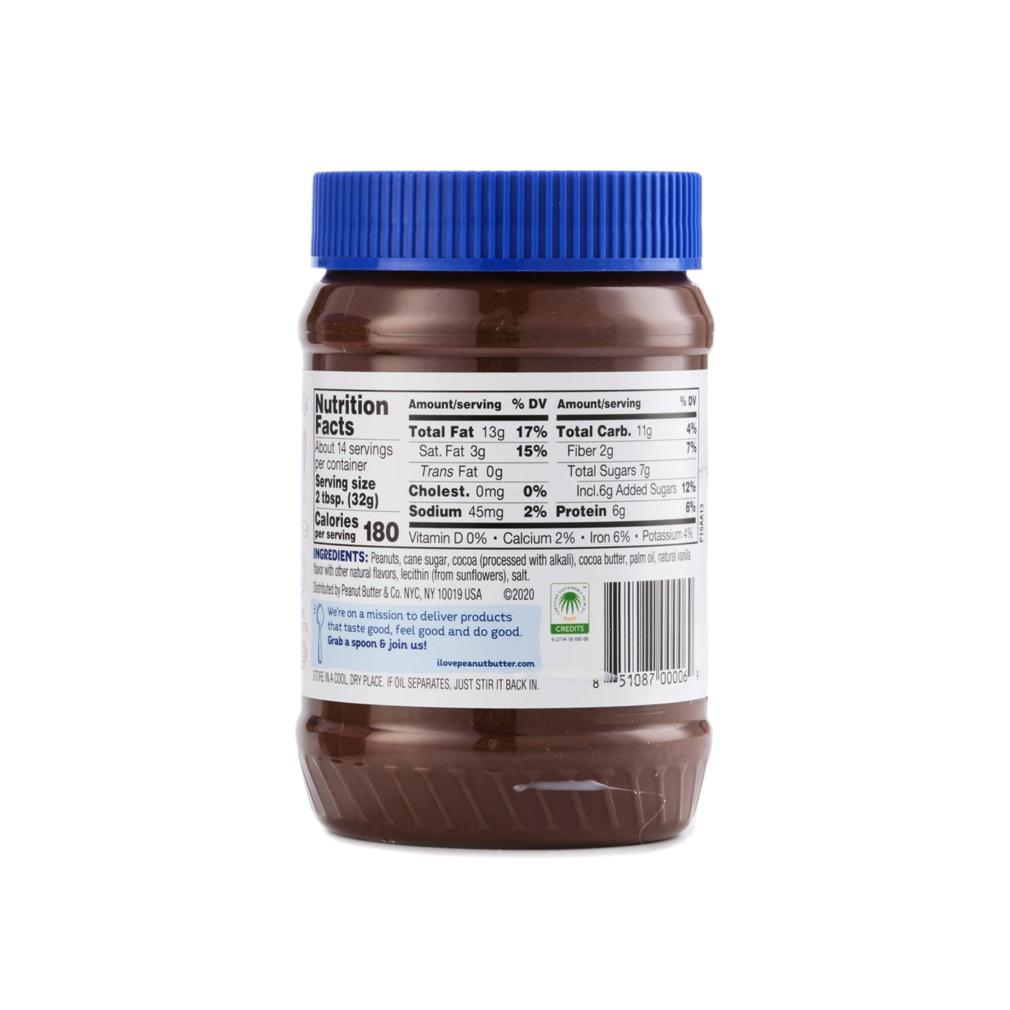 Peanut Butter & Co. Dark Chocolatey Dreams Peanut Butter 454g