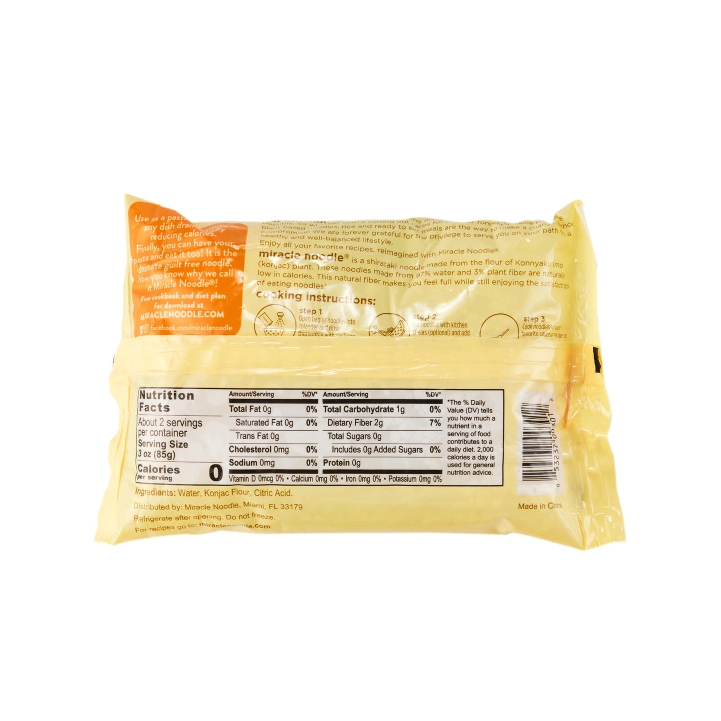 Miracle Noodle Fettucini Shirataki Pasta 200g