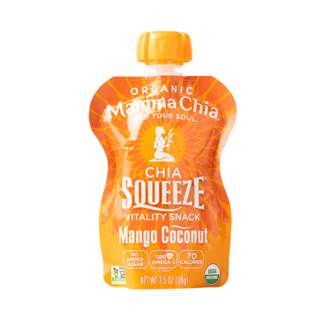 Mamma Chia Mango Coconut Chia Squeeze Vitality Snack 99g