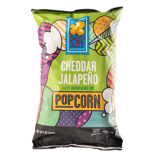 Pop Art Cheddar Jalapeno Popcorn GF 142g