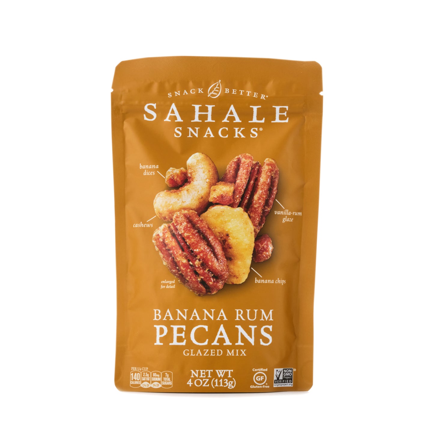 Sahale Snacks Banana Rum Pecans Glazed Mix 113g