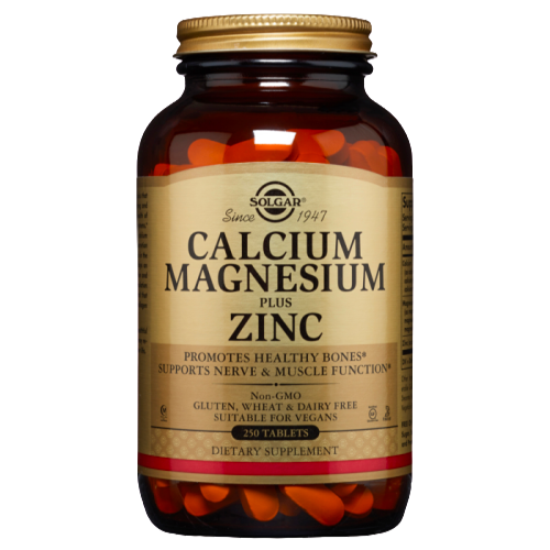 Solgar Calcium Magnesium Plus Zinc 250 Tablets