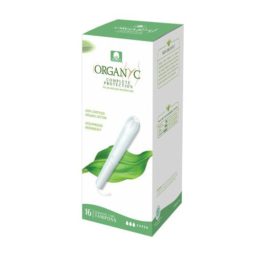 Organyc Cotton Tampons Super Flow 14 Count