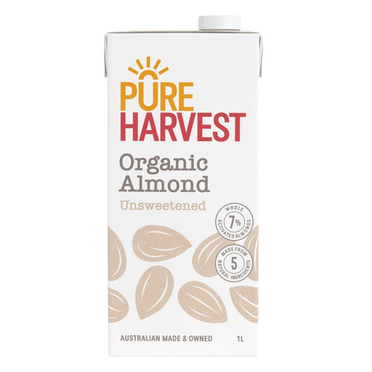 Pure Harvest Organic Unsweetened Almond Milk 1L