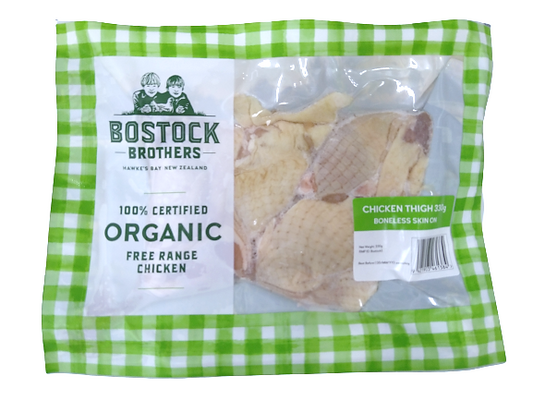 Frozen Bostock Chicken Thighs Boneless 330g