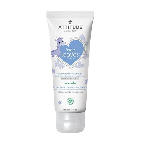 Attitude Baby Leaves Calendula Body Cream Almond Milk 200ml