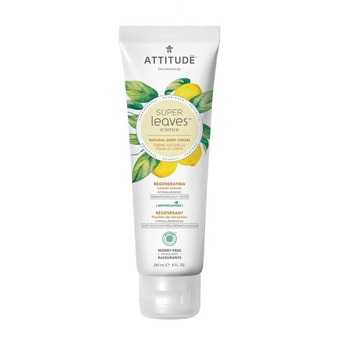 Attitude Super Leaves Regenerating Lemon Leaves Body Cream 240ml