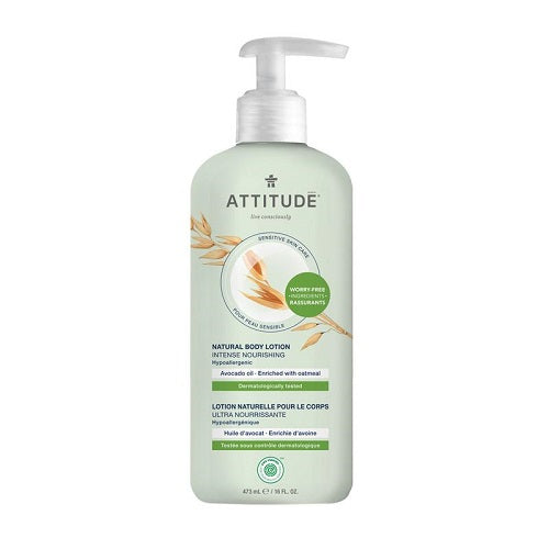 Attitude Sensitive Skin Intense Nourishing Avocado Oil Body Lotion 473ml