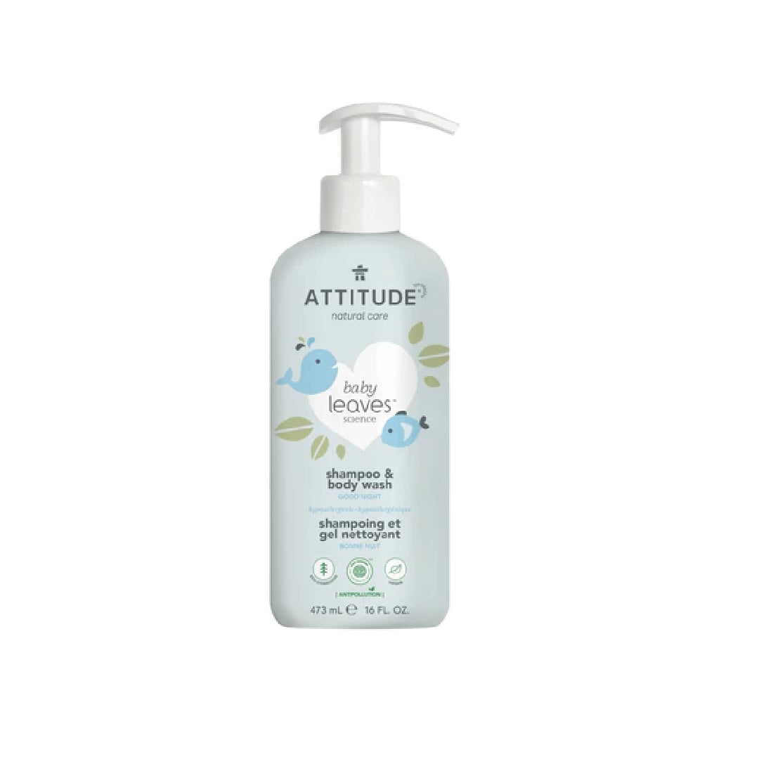 Attitude Baby Leaves 2-in-1 Shampoo & Body Wash Good Night 473ml