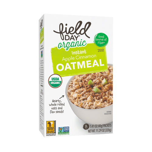 Field Day Organic Instant Apple Cinnamon Oatmeal 320g