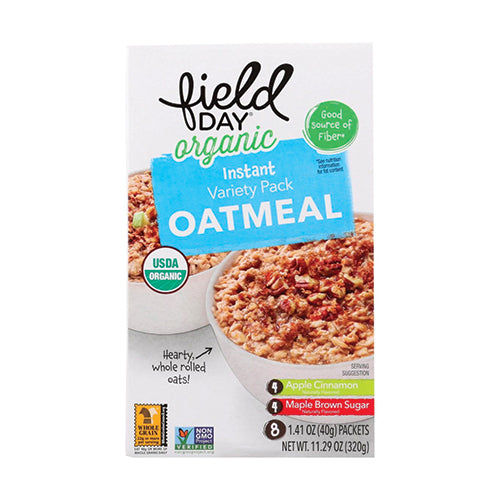 Field Day Organic Instant Variety Pack Oatmeal 320g