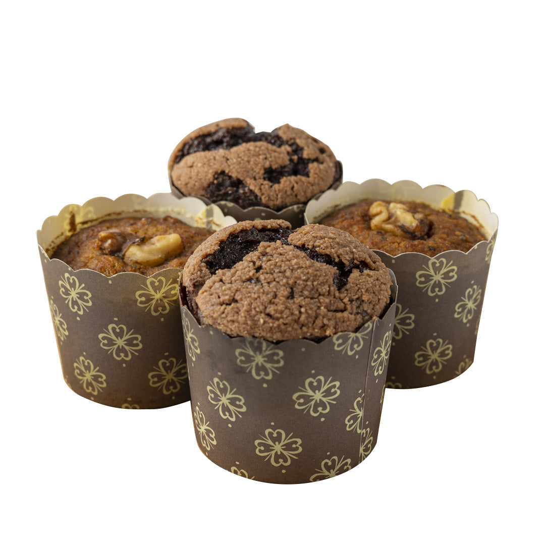 Gluten-Free Assorted Double Chocolate and Carrot Muffins 4 pcs