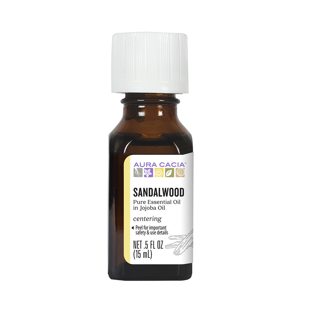Aura Cacia Sandalwood in Jojoba Oil 15ml