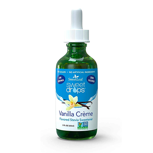 SweetLeaf Sweet Drops Vanilla Crème Flavored Stevia Sweetener 60ml