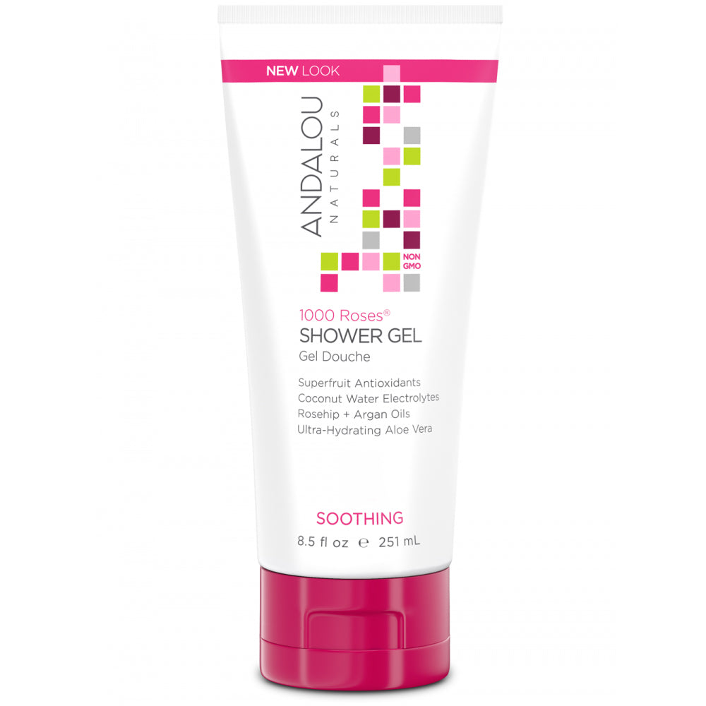 Andalou Naturals Soothing 1,000 Roses Shower Gel 251ml