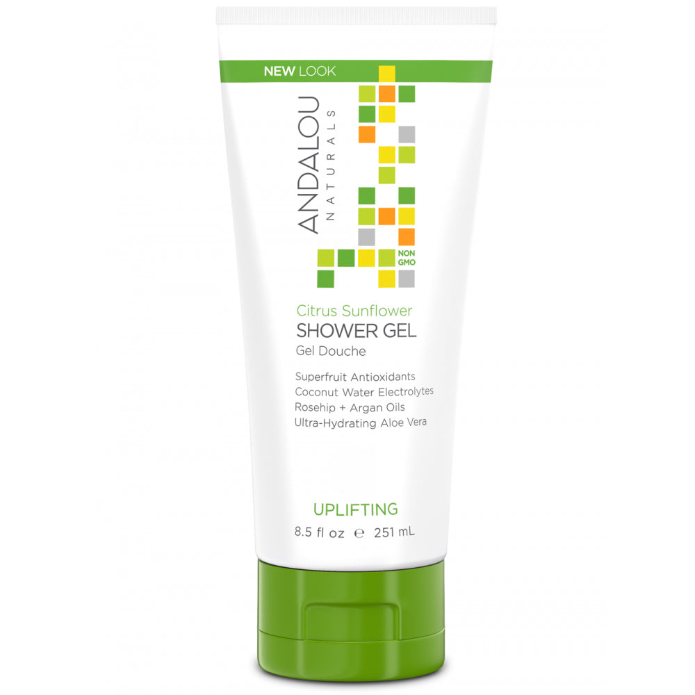 Andalou Naturals Uplifting Citrus Sunflower Shower Gel 251ml