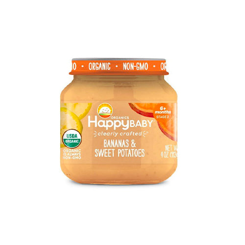 Happy Baby Clearly Crafted Bananas & Sweet Potatoes 113g