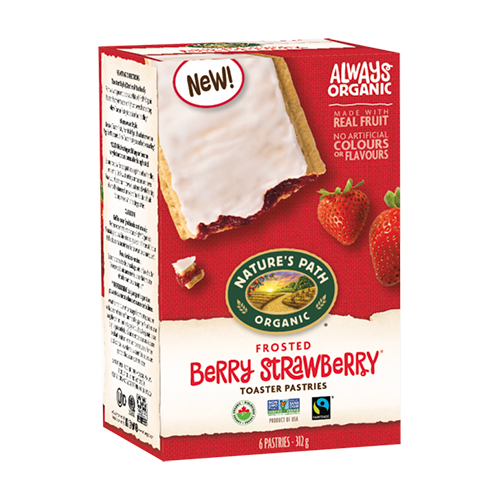 Nature's Path Frosted Berry Strawberry Toaster Pastries 322g