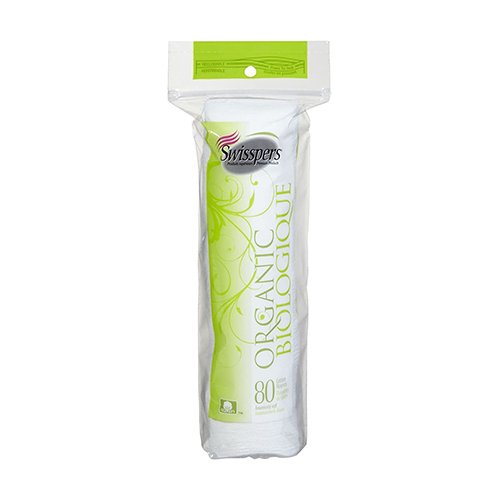 Swisspers Organic Cotton Rounds 80ct Healthy Options